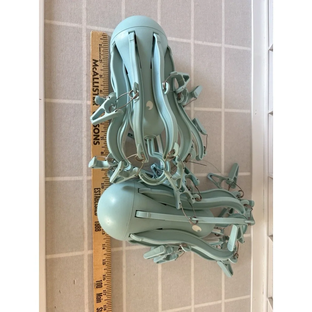 Lot Of 2 Pressa Laundry Hanging 16 Clothes Clips Turquoise IKEA Teacher Art Clas